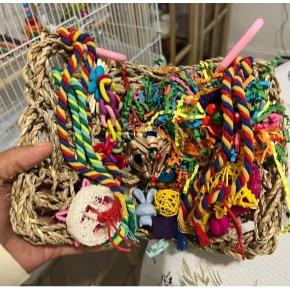 New Bird Toys Bird Foraging Toys for Parakeets Cockatiel Conures Lovebirds